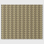Star Brown White Robuuste designkleuren Cadeaupapier (Vlak)