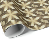 Star Brown White Robuuste designkleuren Cadeaupapier (Rol Hoek)