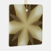 Star Brown White Robuuste designkleuren Keramisch Ornament (Rechts)