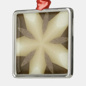 Star Brown White Robuuste designkleuren Metalen Ornament (Links)