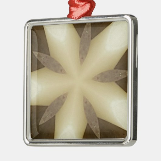 Star Brown White Robuuste designkleuren Metalen Ornament (Links)