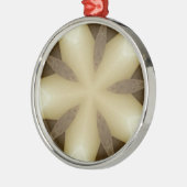 Star Brown White Robuuste designkleuren Metalen Ornament (Links)