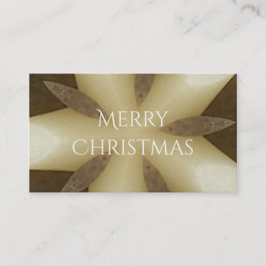 Star Brown White Robuuste designkleuren Visitekaartje (Voorkant)