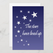 Star bruiloft uitnodiging (Voorkant / Achterkant)