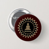 Star Buddha Ronde Button 5,7 Cm (Voorkant /achterkant)