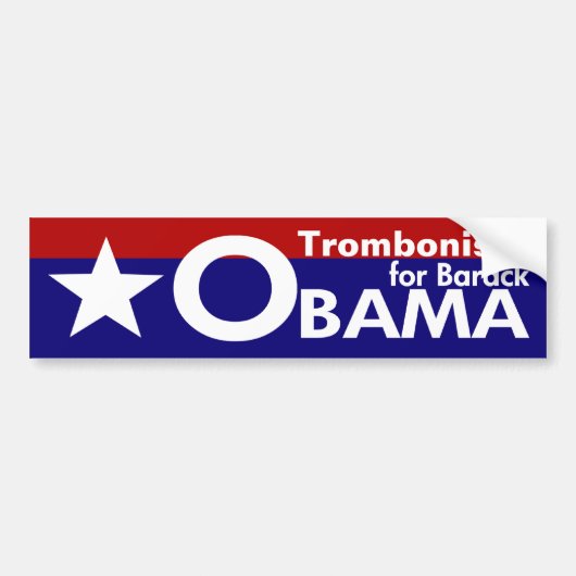 Star-Bumpersticker voor Barack Obama Bumpersticker (Voorkant)