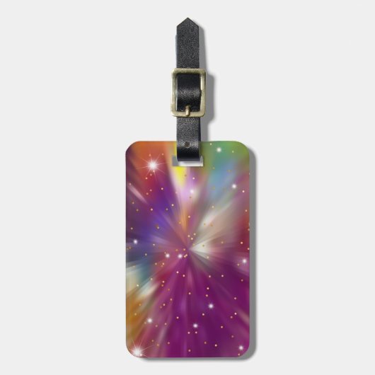 Star Burst Bagagelabel (Voorkant verticaal)