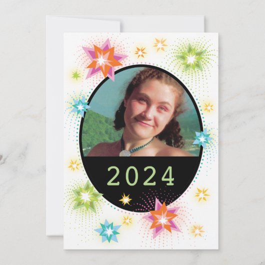 Star Burst Graduation Party Uitnodiging (Achterkant)