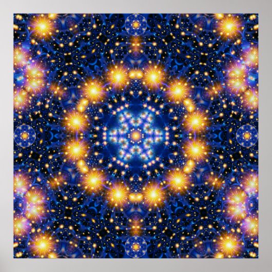 Star Burst Mandala Poster (Voorkant)