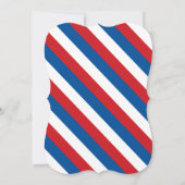 Star Bursts Fireworks Vierde van juli Uitnodiging (Achterkant)