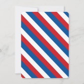 Star Bursts Fireworks Vierde van juli Uitnodiging (Achterkant)