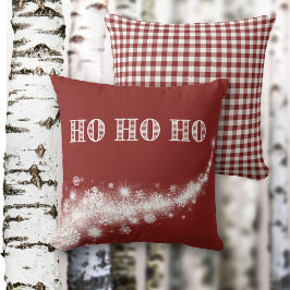 Star Bursts of White Trails Ho Ho Ho Kussen