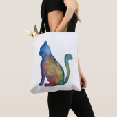 Star Cat Custom All-Over-Print Canvas tas (Dichtbij)