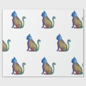 Star Cat Glossy Wrapping Papier, 30 in x 6 ft Cadeaupapier (Vlak)