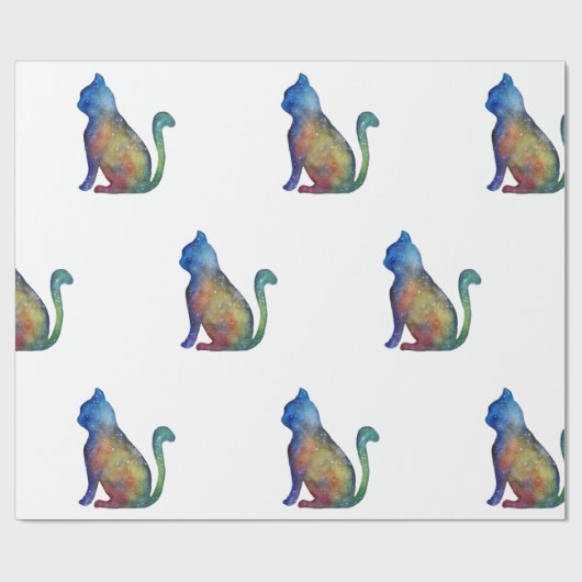 Star Cat Glossy Wrapping Papier, 30 in x 6 ft Cadeaupapier (Vlak)