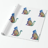 Star Cat Glossy Wrapping Papier, 30 in x 6 ft Cadeaupapier (Uitgerold)