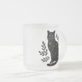 Star Cat & Moon Phases Matglas Koffiemok (Voorkant rechts)