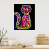 Star Cat Poster (Keuken)