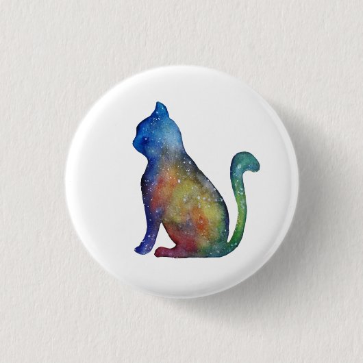 Star Cat Ronde Badge Button 3,2 Cm (Voorkant)