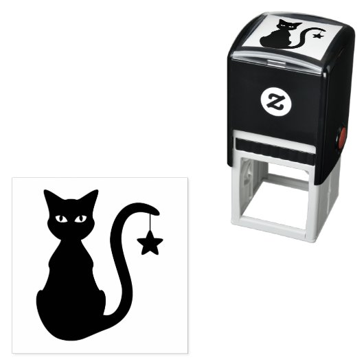Star Cat Self-Inking Stamp Zelfinktende Stempel (In situ)