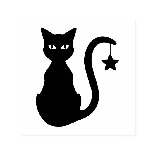 Star Cat Self-Inking Stamp Zelfinktende Stempel (Design)