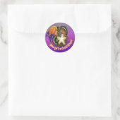 Star Catcher Ggloed Star Dragon Ronde Sticker (Tas)