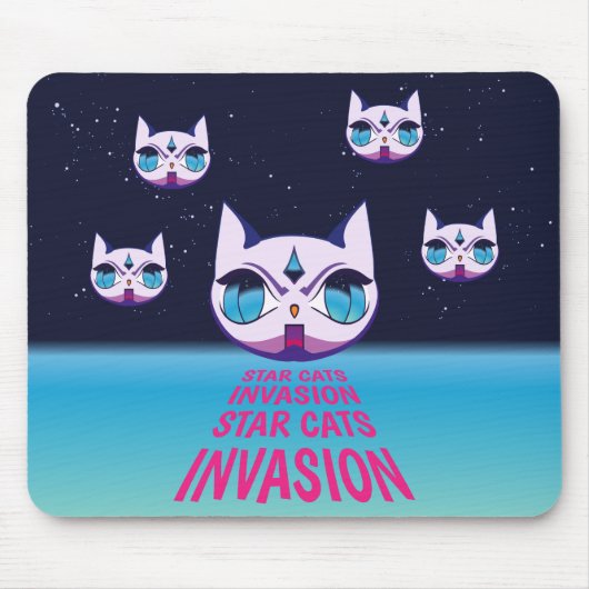 Star Cats Invasion Muismat (Voorkant)