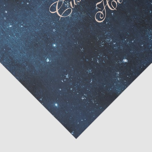 Star Celestial Galaxy Waterverf Aangepaste bruilof Tissuepapier (Detail)