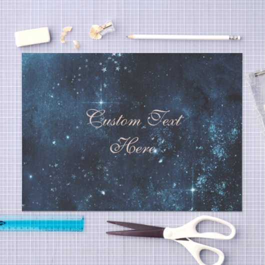 Star Celestial Galaxy Waterverf Aangepaste bruilof Tissuepapier (Craft)