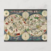 Star Chart Celestial Map  Astronomie Briefkaart (Voorkant)