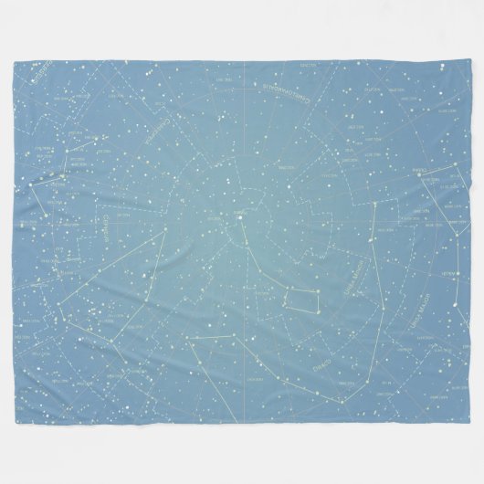 Star Chart Fleece Deken (Voorkant (Horizontaal))