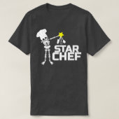 Star Chef Cook Skeleton Stars Kitchen Gift T-shirt (Design voorkant)
