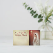 Star Christelijk Light Cross visitekaartje (Staand voorkant)