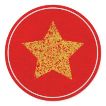  Star Christmas Holiday Envelope Seals