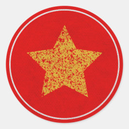  Star Christmas Holiday Envelope Seals Ronde Sticker