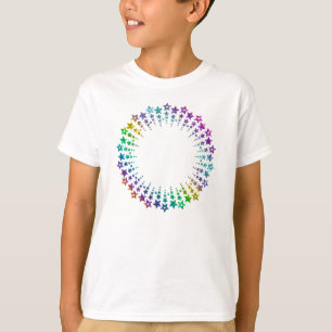 Star Circle, gekleurd met I + uw rug. en ideeën T-shirt