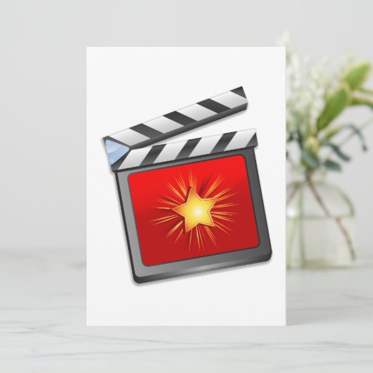 Star Clapper Board Kaart (Staand voorkant)