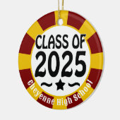 Star Class of 2025 (Naam toevoegen) Afstuderen Keramisch Ornament (Links)