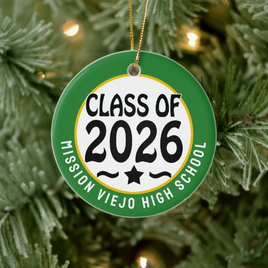 Star Class of 2026 Foto Afstuderen Keramisch Ornament (Boom)