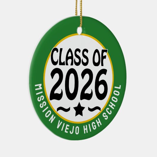 Star Class of 2026 Foto Afstuderen Keramisch Ornament (Rechts)