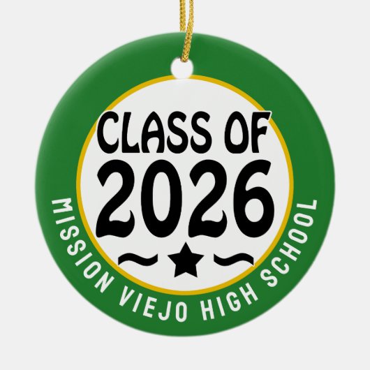 Star Class of 2026 Foto Afstuderen Keramisch Ornament (Voorkant)