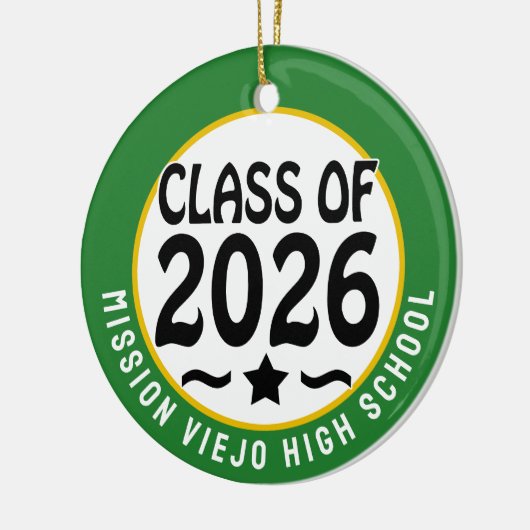 Star Class of 2026 Foto Afstuderen Keramisch Ornament (Links)