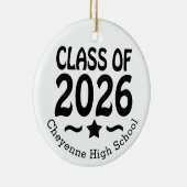 Star Class of 2026 Foto Afstuderen Keramisch Ornament (Rechts)