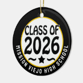 Star Class of 2026 Foto Afstuderen Keramisch Ornament (Links)
