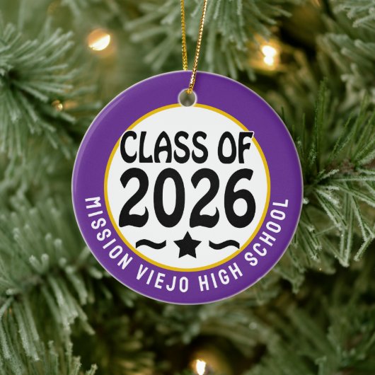 Star Class of 2026 Foto Afstuderen Keramisch Ornament (Boom)