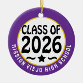 Star Class of 2026 Foto Afstuderen Keramisch Ornament (Voorkant)