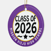 Star Class of 2026 Foto Afstuderen Keramisch Ornament (Links)