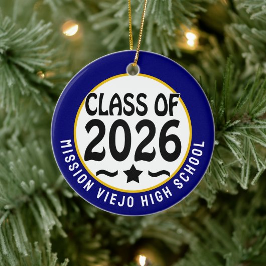Star Class of 2026 Foto Afstuderen Keramisch Ornament (Boom)