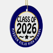 Star Class of 2026 Foto Afstuderen Keramisch Ornament (Rechts)