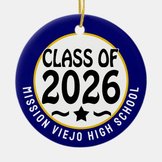 Star Class of 2026 Foto Afstuderen Keramisch Ornament (Voorkant)